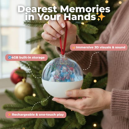 Memora™ 3D Video Christmas Ornament